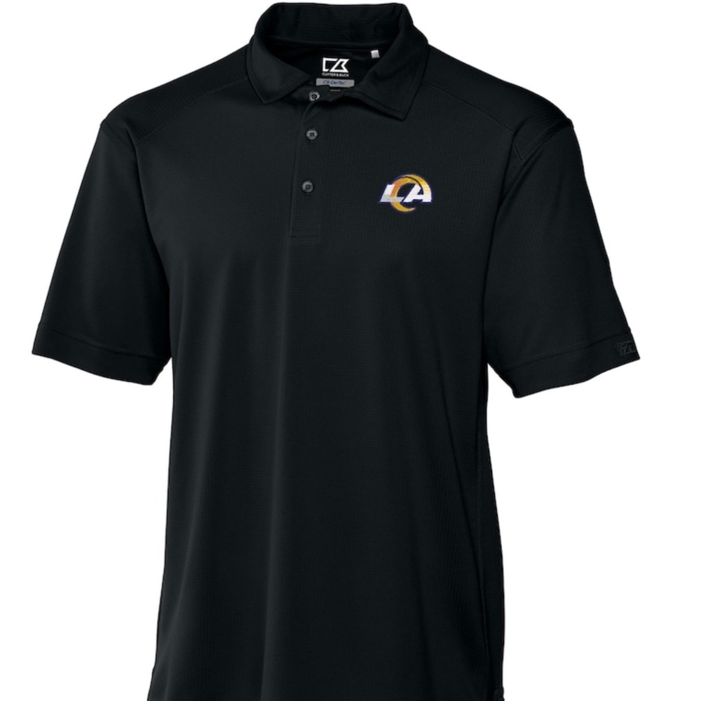 NWT- LA Cutter & Buck Black DryTec Genre Pol…